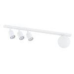 Emibig Deckenleuchte Baster Stahl Weiß | Geeignet für 3x GU10 - Max 8W, 1x E14 - Max 10W