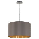 Eglo Pendelleuchte Maserlo Stahl Satin-Nickel | Geeignet für E27