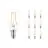 Mehrfachpackung 10x Philips Corepro LED Lustre E14 Kugel Fadenlampe Klar 2W 250lm - 827 Extra Warmweiß | Ersatz für 25W