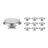 Mehrfachpackung 10x Noxion LED-Spot G53 AR111 7.4W 450lm 40D - 927 Extra Warmweiß | Höchste Farbwiedergabe - Dimmbar - Ersatz für 50W