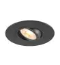 SLV New Tria 75 XL Spot Aluminium Schwarz Rund | Ausschnitt 75mm - Geeignet für 1x GU10 