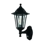 Eglo Wandleuchte Duanera Schwarz | IP44 - Geeignet für 1x E27 - Bewegungssensor